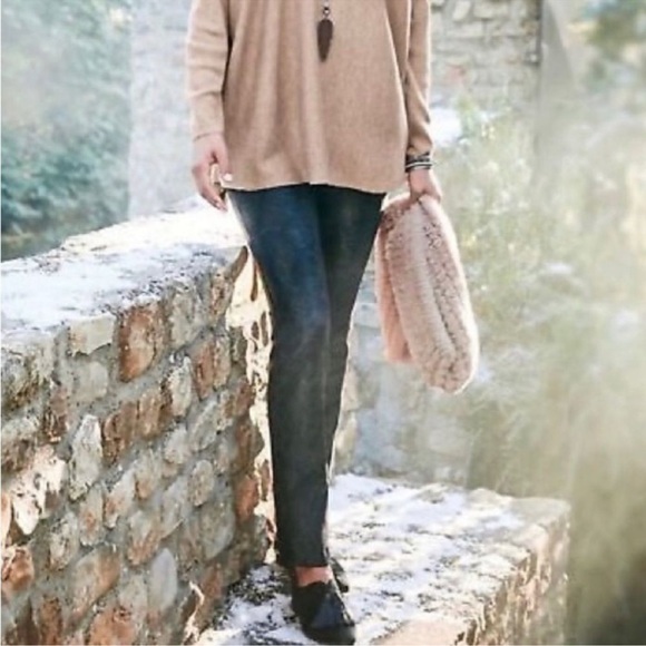 Soft Surroundings Black Python Pull On Pants Size Small - Picture 1 of 11